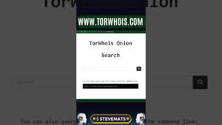 OSINT: dot Onion domain research tip