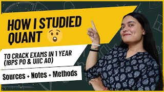 Best strategy to study QUANT🔥for BANKING EXAMS beginners and repeaters | SOURCES | NOTES | METHODS 🔥