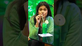 Eating Only GREEN Color DRINK For 24 Hours Challenge #shorts #foodchallenge