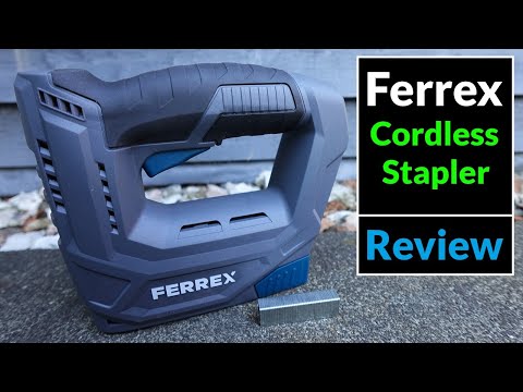 Ferrex 4V Cordless Stapler Model: NG03 from Aldi (Tool Review)