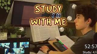 🔴 LIVE 7 hours | Study With Me | 60:10 | Streak #615 | Thunderstorm Part 2