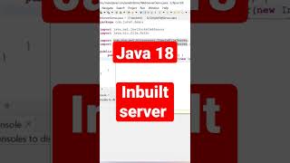 Java18 Most awaited feature #java18 #server #javaserver #javaweb #webdriver #webseries #upcoming
