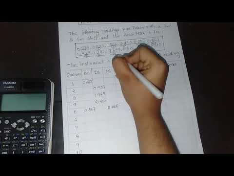 How to solve Rise and fall method of levelling || Surveying Rise and Fall Method
