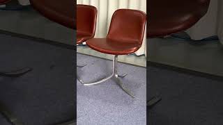 Luxury vintage leather PK9 chair by Poul Kjaerholm.  #diningchairs #designerfurniture #chair