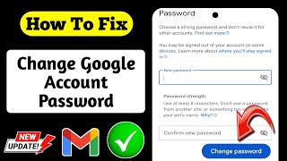 How To Change Google Account Password-2024 | Change Google Password