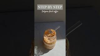 Iced Coffee 🤎 #asmr #coffee #coffeeaddict #espressolover #coffeeasmr #coldcoffee #latte #dalgona
