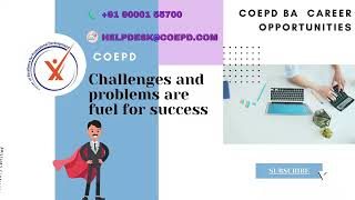 COEPD BA CAREER OPPORTUNITIES