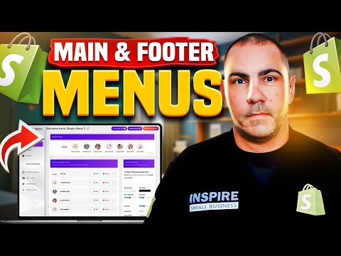 How To Update SITE NAVIGATION On SHOPIFY! Main Menu And Footer Menus