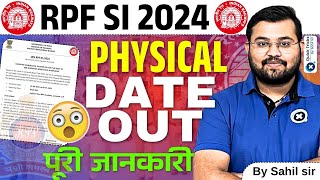 RPF SI Physical Date Out 2024-25 | RPF SI PET Schedule OUT | PET, PMT & DV Details by Sahil Sir