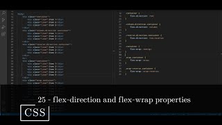 CSS 25 💻 flex-direction and flex-wrap properties