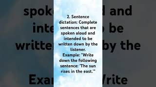 sentence dictation | dictation words in english #education #dictation #vocabulary #grammar #learning