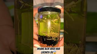 INSANE Aloe Vera HAIR GROWTH OIL😱 |How To Make It!  #ayurvedichairoil #aloevera #rosemary #hairoil