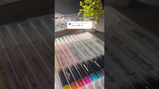 💓Drop Your Name💓 #brushlettering #brustro #viral #trendingshorts #shorts