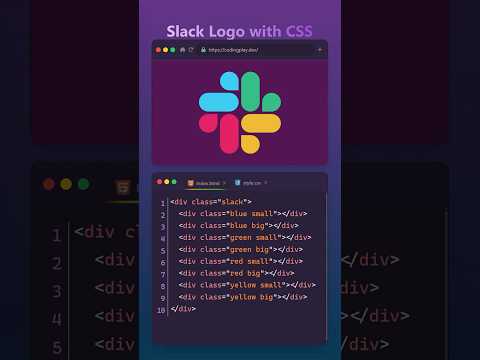 Slack Logo Using CSS #htmlcss
