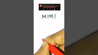 MIMI Name logo Design | Comment Your Name. #shorts #viral  #artwork #namelogo #diylogo #art #logo
