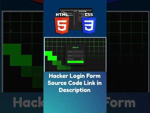 Hacker Login With Source Code  #graphicdesign  #ai  #development #fullstack #coding #css #html