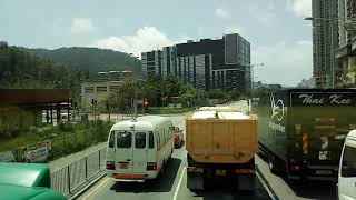 新巴797M將軍澳站巴士總站至將軍澳工業邨(循環線)再返回將軍澳站巴士總站Enviro 500 歐盟五期12米5580 SA2087 1/2 2018年5月12日