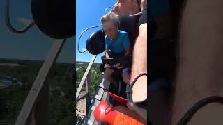 OMG my nephews reaction is PRICELESS!😱😱🎢 #SHORTS