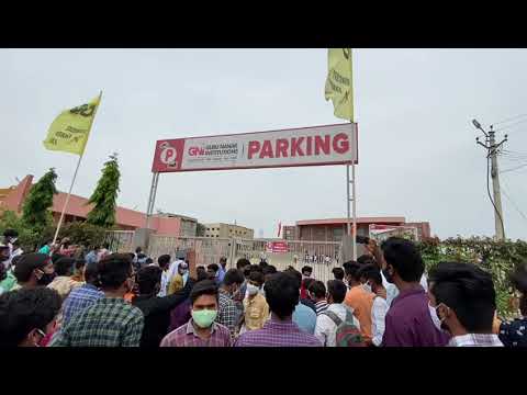Guru Nanak Institute #NSUI B. tech exams bandh