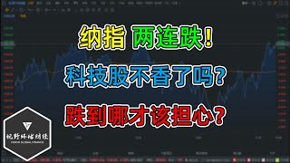 美股 纳指两连跌！科技股不香了吗？跌到哪才该担心？