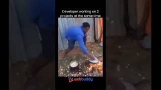 Developer working on 2 projects at the same time