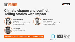 Webinar 121: Climate change and conflict: Telling stories with impact