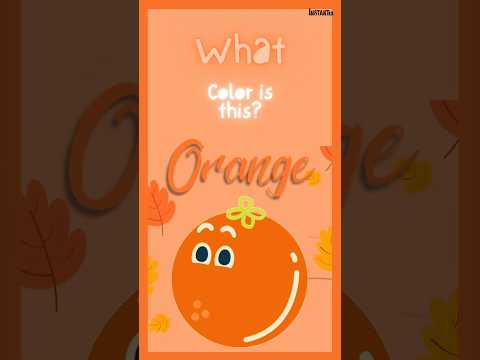 Color Song for Kids | Fun Learning with Orange Cat, Pumpkin & More! | Preschool Rhymes by InstantAI