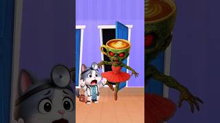 the cute cat meets ballerina cappucina🙀 #catvideos #cutecat #catlover #trendingshorts