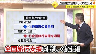 自治体割引と合わせ“実質0円”も！『全国旅行支援』11日から 割引やクーポン券付与の仕組みは？