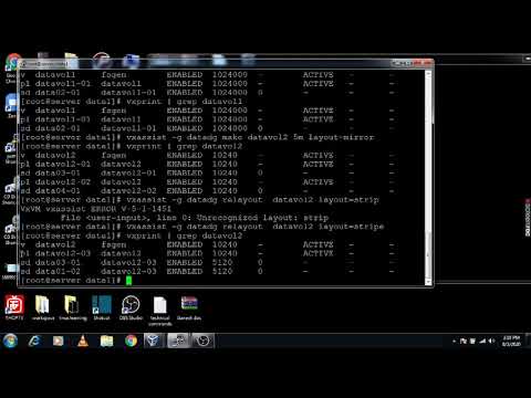 4. (VxVM) Veritas Volume Manager Volume creation and online relayout