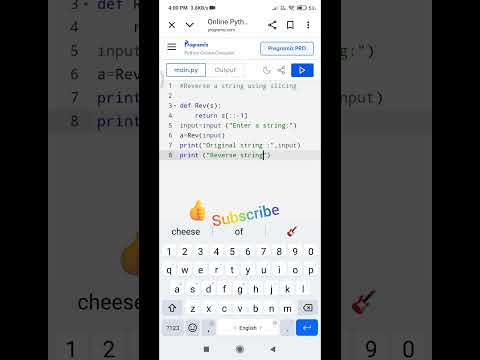 Reverse the string using slicing #basic #google #program #reverse  #python #lavanya  #shorts