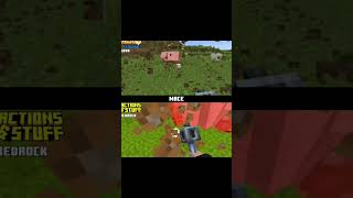 Compare ACTION&STUFF and HOLD ITEMS Pt.3 #minecraft #shorts #actionandstuff