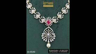 Beautiful Party Wear - IGI Certified VVS-EF - Light Weight Diamond Necklace || KothariJewelryUSA