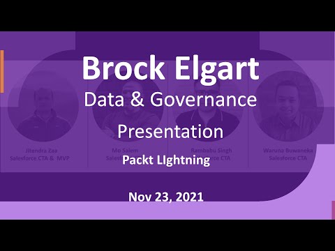 Packt Lightning - Data & Governance - Presentation - Brock Elgart