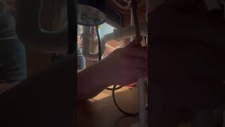 #kitchendiy #kitchenfaucet #goldkitchen #diymom