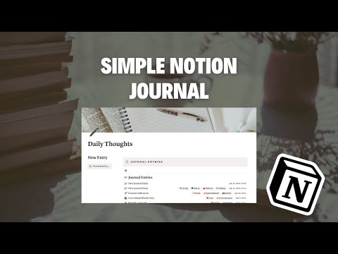 SIMPLE Notion journal that will actually keep you consistent | FREE template 2024