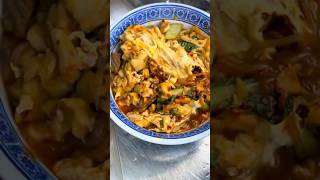 Shaanxi cuisine - stir-fried beef soup with steamed buns #chinafood