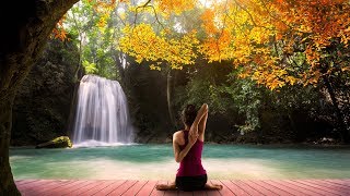 Música Relajante para Tranquilizar la Mente con Cascada y Bosque, Relajarse y Dormir