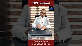 TDS on Rent #shorts #reels #tds #tdsupdate #incometax #financetips #caplus #carajivarora #trending