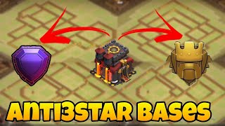 Top 4 anti3star bases for th10 || th 10 war /trophy bases + link (th10 base)