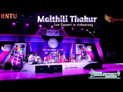 @maithilithakur  Live Concert in my University|Vishwarang2022| #rntu #rabindranathtagore #bhopal