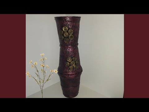 Florero!! Con Vasitos De Dulce Y Papel Periódico♻️