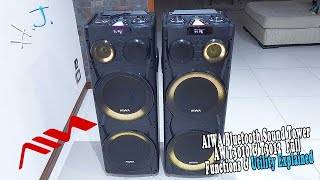 AIWA Bluetooth Sound Tower AW T3010 & T3012 – Full Functions & Utility Explained! 🔊🎵