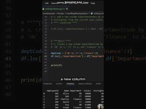 Add New Column to pandas DataFrame Using Dictionary | Easy DataFrame Tutorial #pythonprogramming