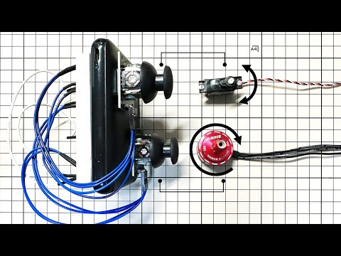ESP32 control Servo motor and Brushless motor for Airplane