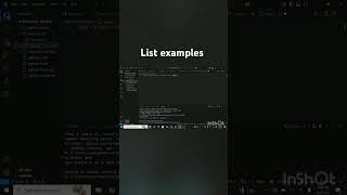 list in python #list #pythontutorial #pythonproject #python #pythonprogramming