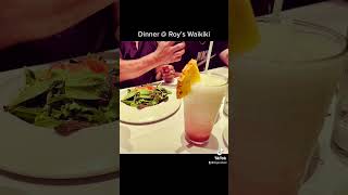 #diningout at Roy’s #waikiki #oahu #hawaii #shorts #seafood #steak #vacation #travel