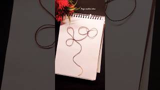 Unique thread art 😲❤️💐 #shorts #youtubeshorts #threadart #music #lyrics #cover #artist #trending