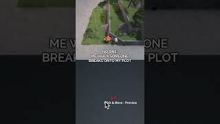 DON'T BREAK ONTO MY PLOT #roblox #bloxburg #shorts