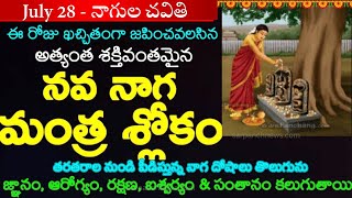 🔴LIVE: నాగుల చవితి రోజు నాగ దేవత మంత్రం 108 సార్లు వింటే మీ వంశానికి రక్షణ & అష్టైశ్వర్యాలు ||Jul 28